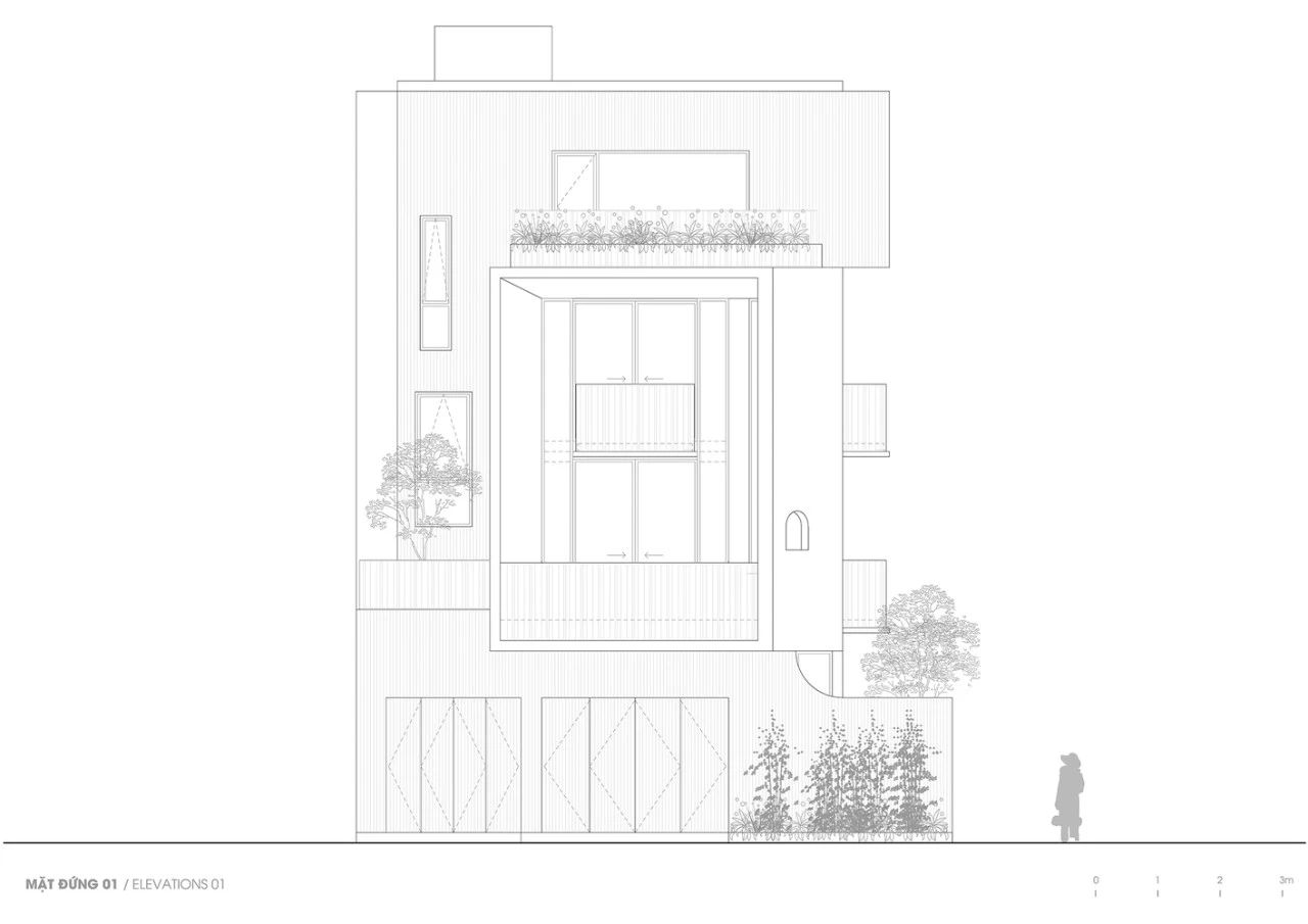 在屋顶盖一座公园,越南450㎡错层别墅！-54