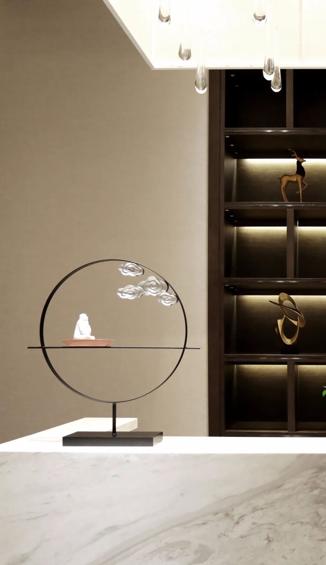 宝德熙园售楼处 | 高级灰++ 爵士白,自然优美意境的呈现-22