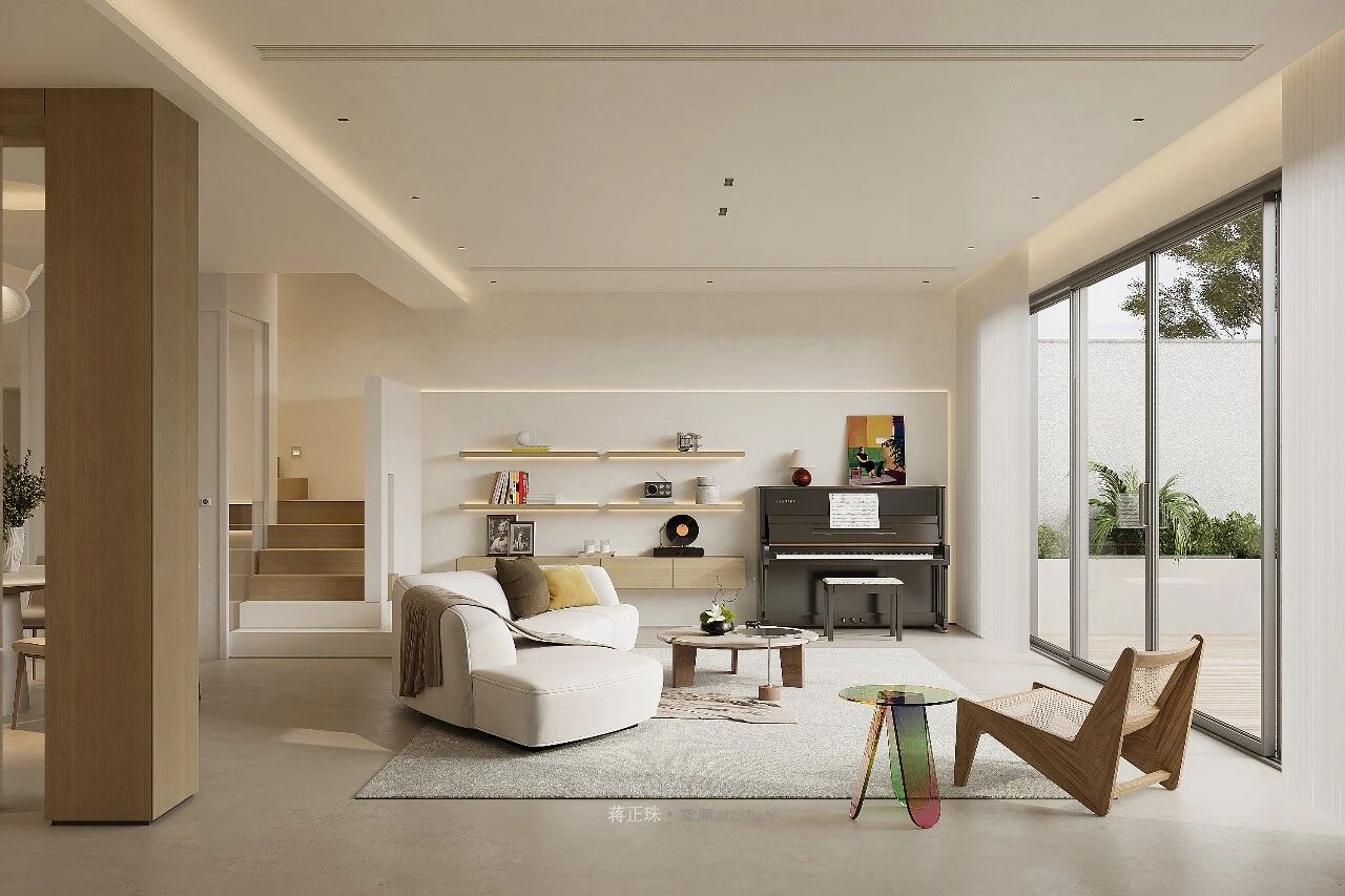 现代原木风世贸铜雀台别墅设计-34