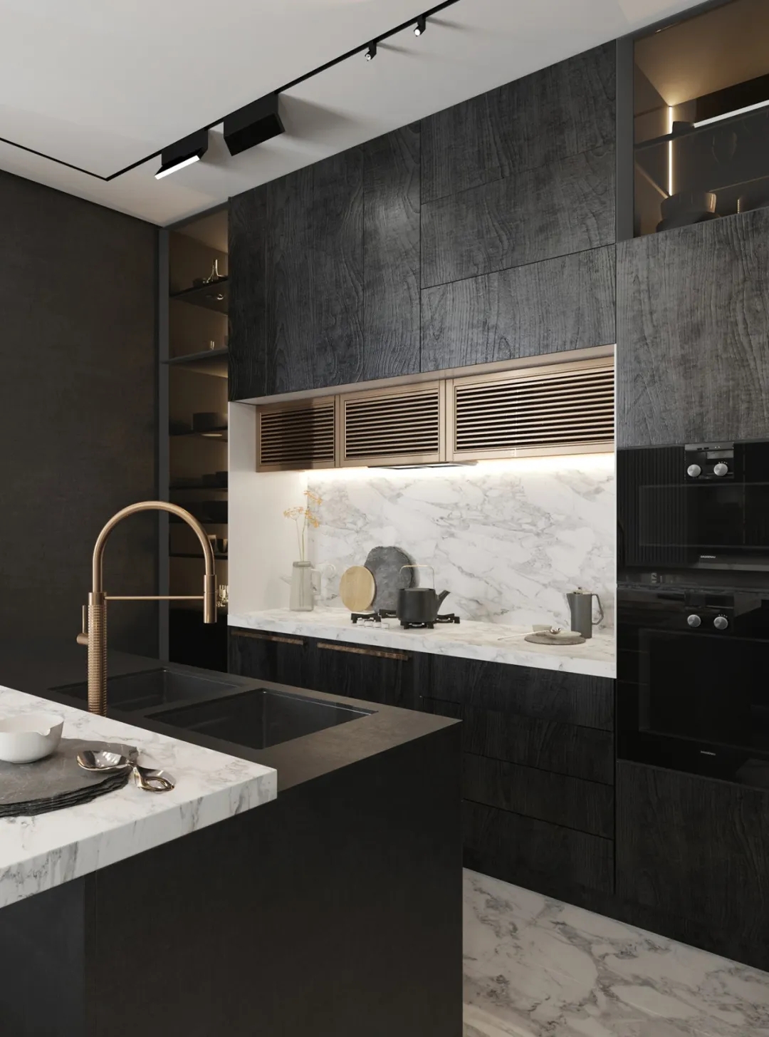 高级黑＋极简白的质感奢华-8