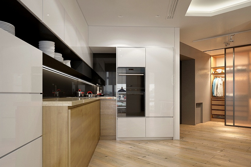 格局不方正有解！乌克兰99㎡北欧风公寓  LeoDuk-6