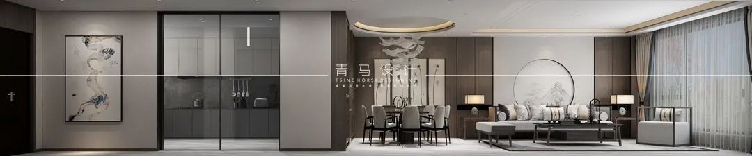 绿地城 360㎡新中式别墅丨青马别墅设计-10