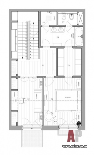 位于“Рассвет”的三层联排别墅（Loft风格）丨俄罗斯莫斯科丨Гуревич Тина,Попова Екатерина-60