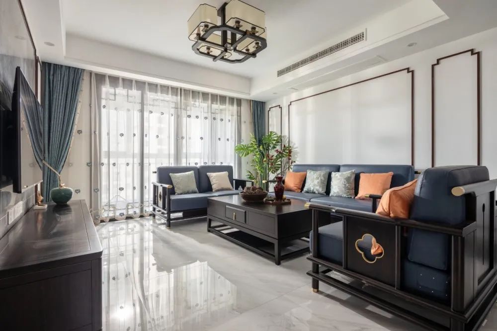 中南锦苑 140㎡新中式四口之家，优雅留白美学空间-32