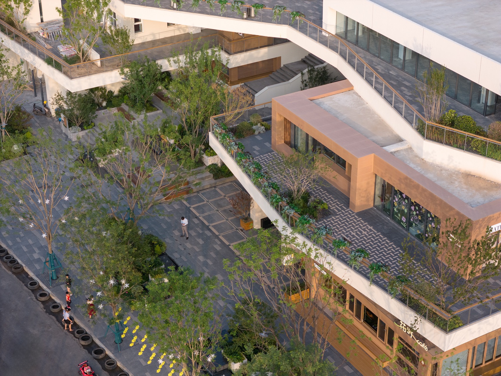 西安万科理想城北区小镇中心·池岛丨中国西安丨成都九十建筑设计有限公司-35