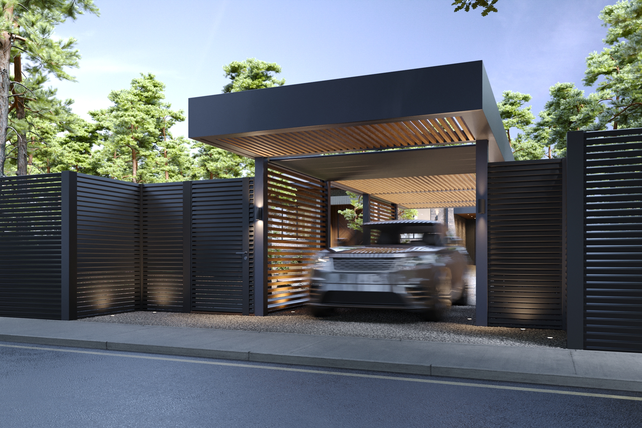 松林里的房子丨俄罗斯丨Kamil Shakirzianov-0