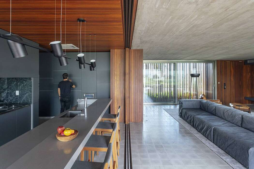 巴西阳光住宅，混凝土与玻璃的现代对话-9