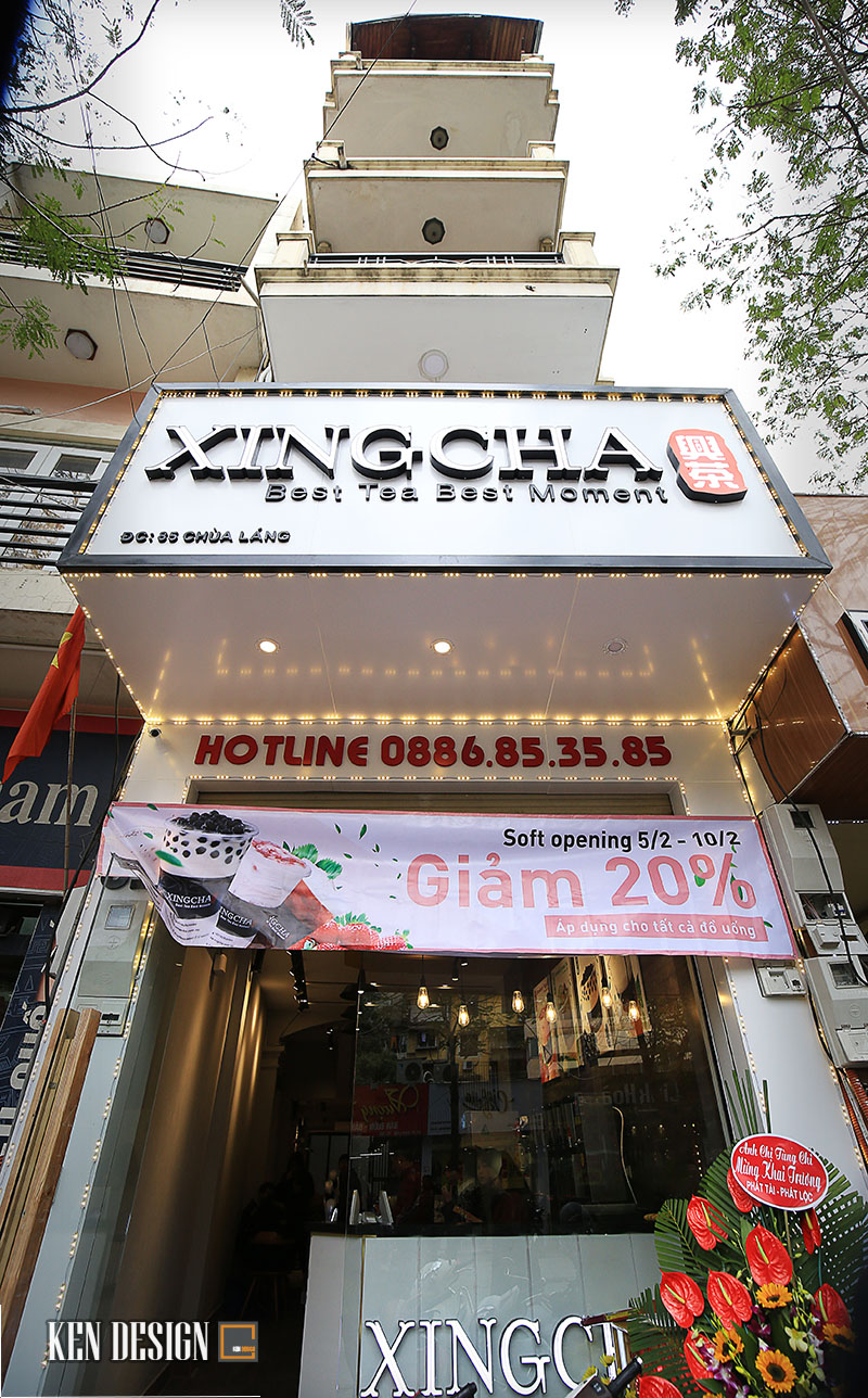 XingCha 85 Chùa Láng奶茶店设计丨Kendesign-5