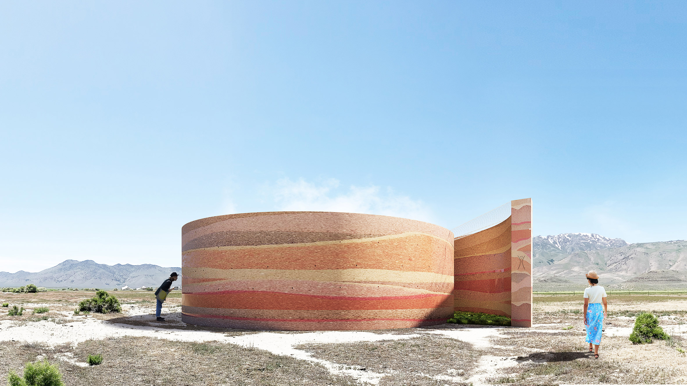 惊艳!十大设计展现 Burning Man 永久基地 Fly Ranch 未来景象-0