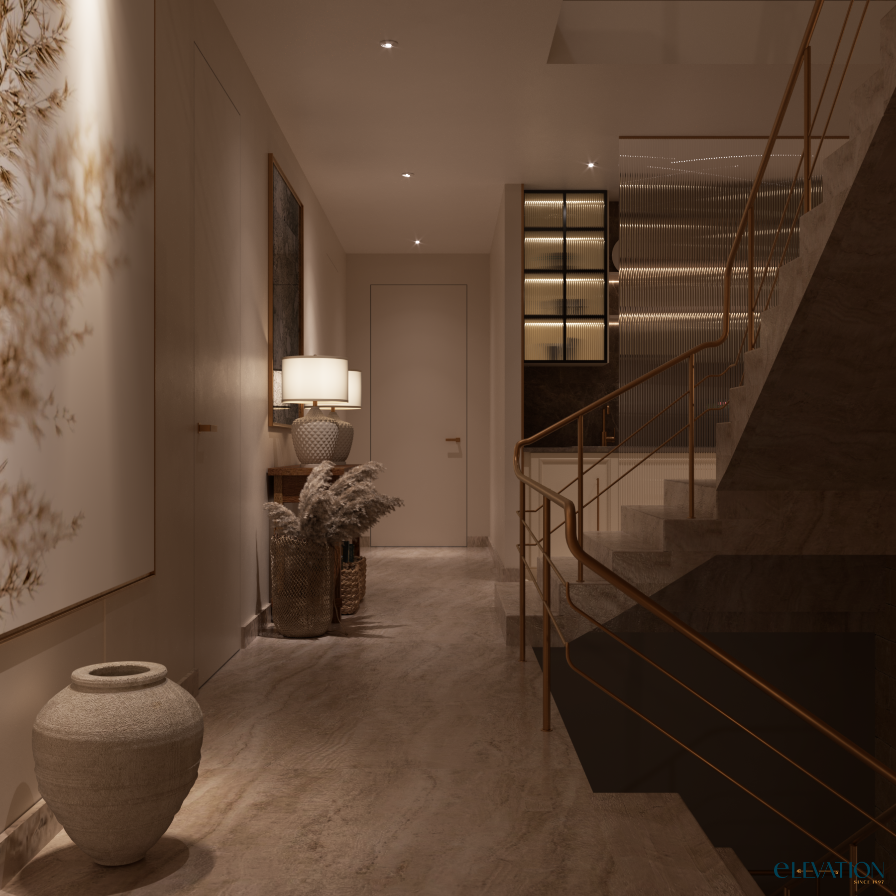 staircase and kitchenette-1