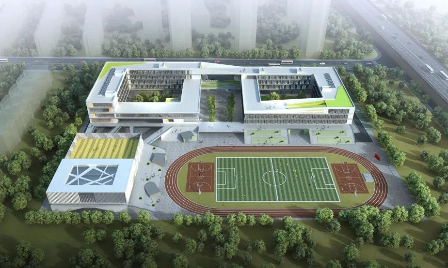 哈尔滨荣昌路学校 | 绿色和谐美丽自然的生态化可持续校园-1