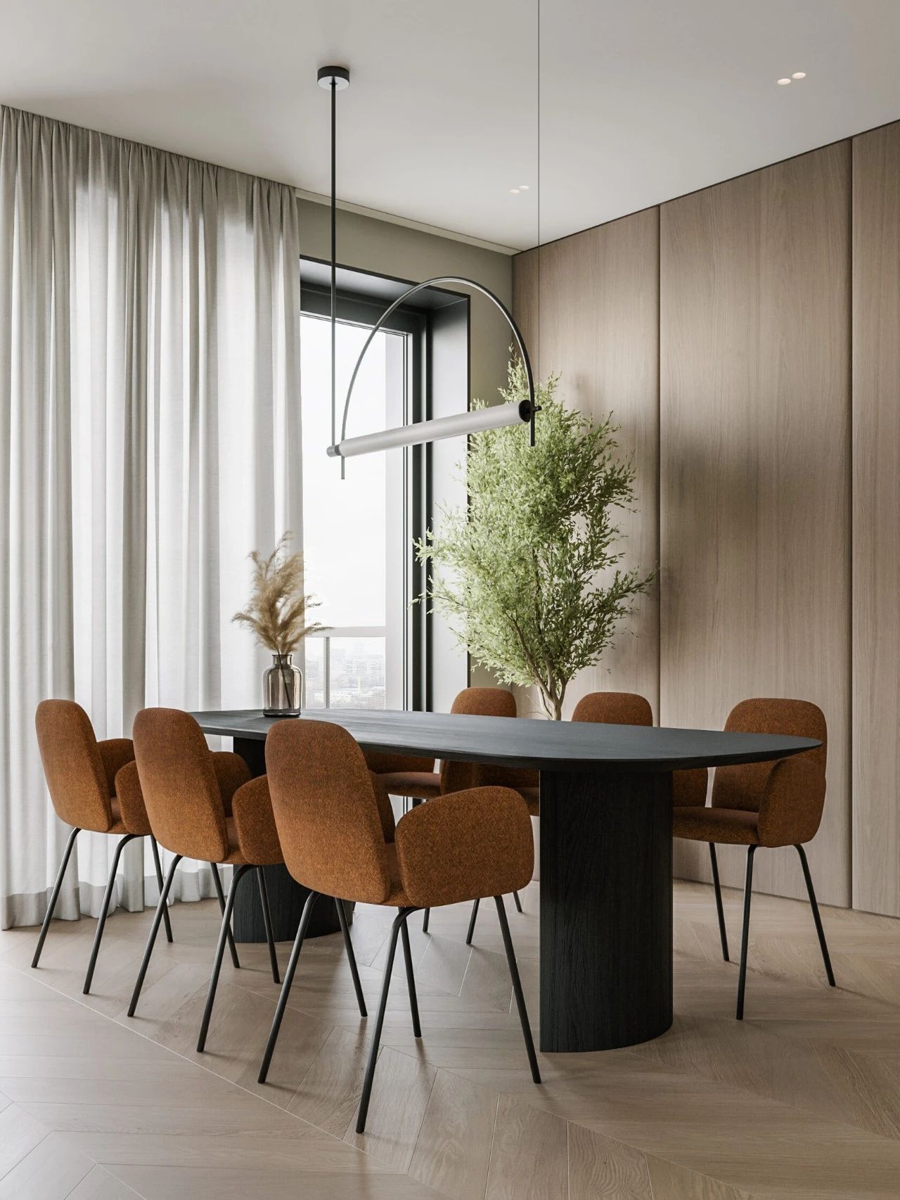 128㎡三居室室内设计-9