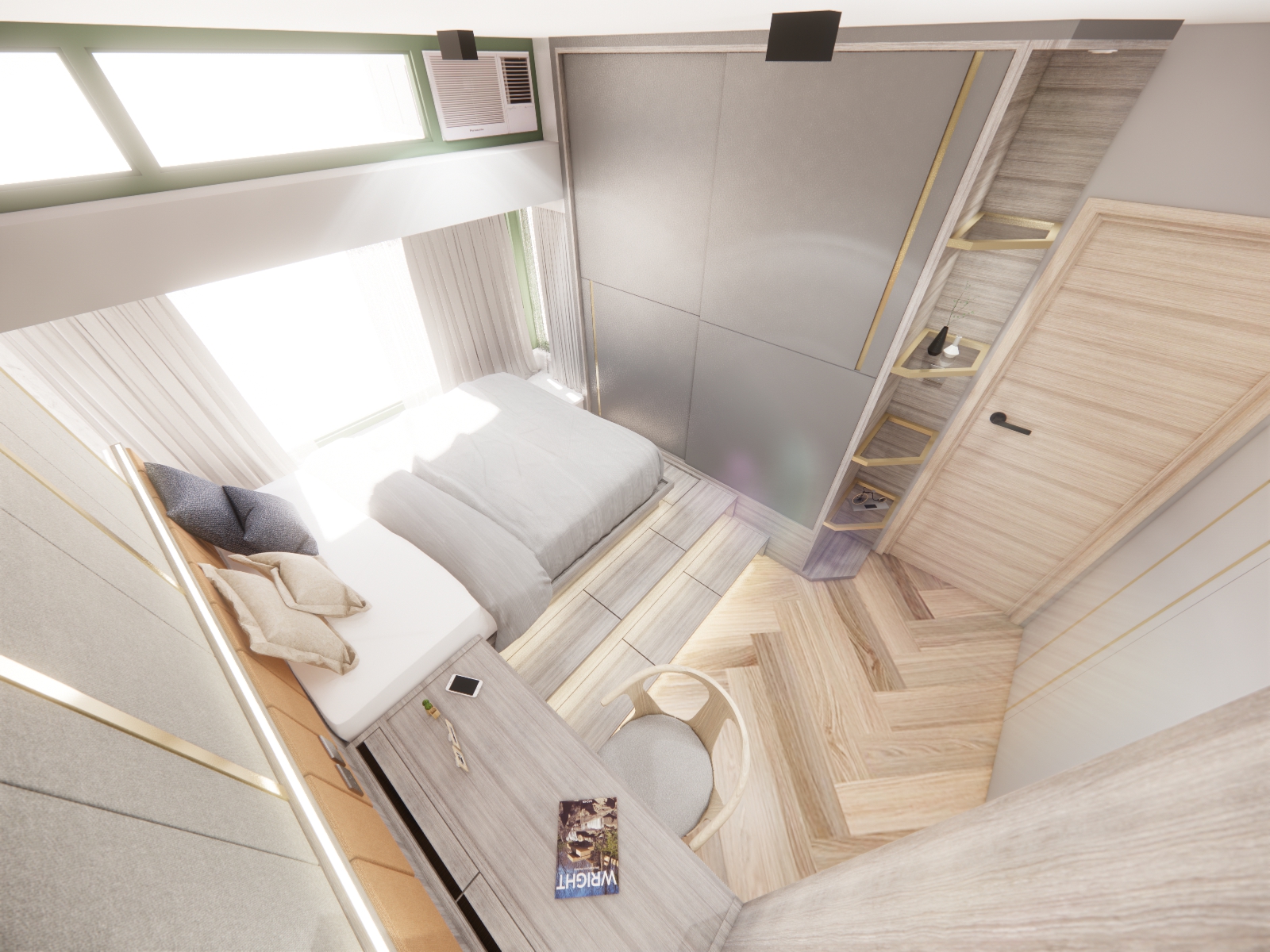 香港湿地季节公园主卧设计丨中国香港丨Koanna室内设计（香港,英国）-11