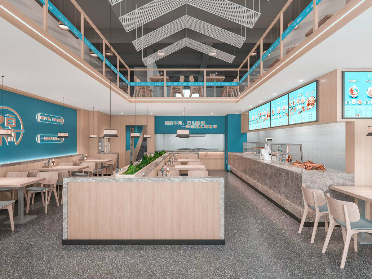 穆吉源牛骨浓汤拉面快餐店设计丨中国山东丨佩伶餐饮空间设计-8