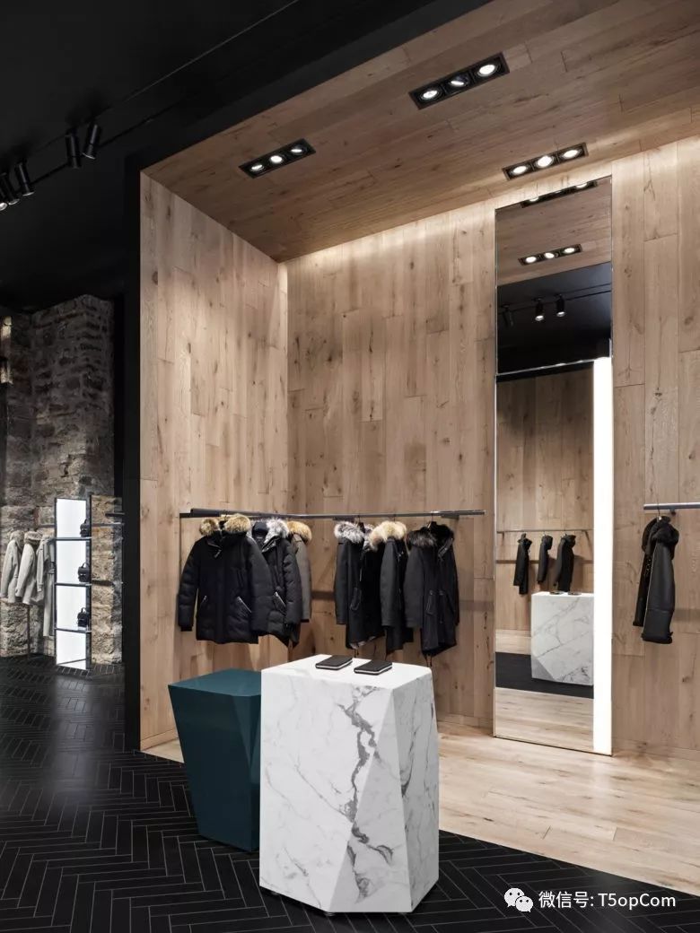 Mackage的蒙特利尔旗舰店为城市滑雪小屋设计带来了旧世界的魅力-2