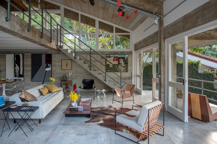 巴西里约现代家庭别墅设计-1