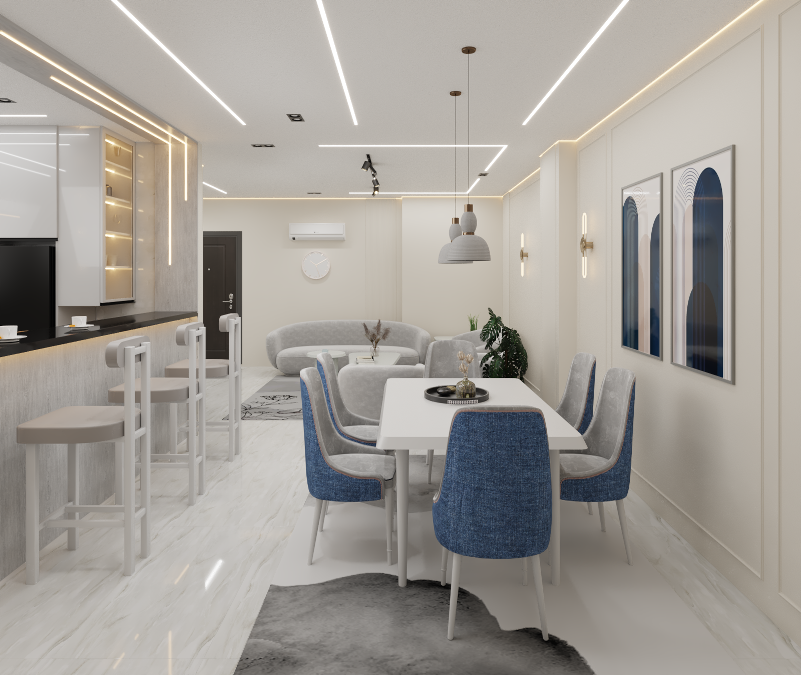 住宅公寓室内设计与装修项目丨埃及丨mohamed mohsen-25