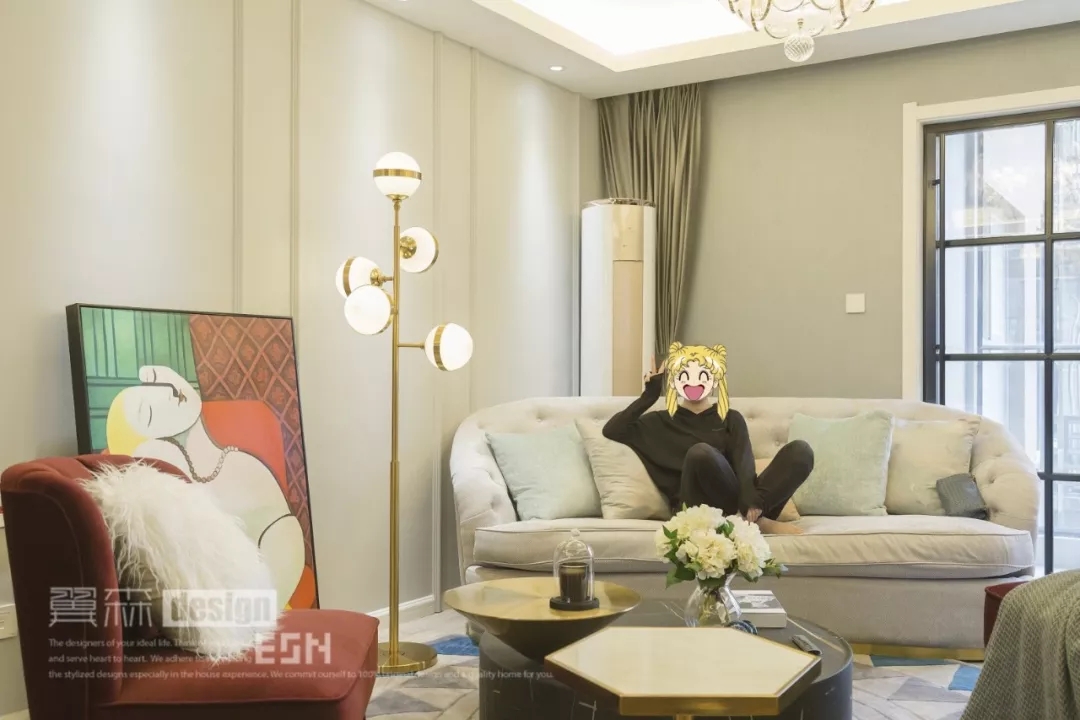 精装房逆袭,浪漫轻奢空间的软装魔法-28