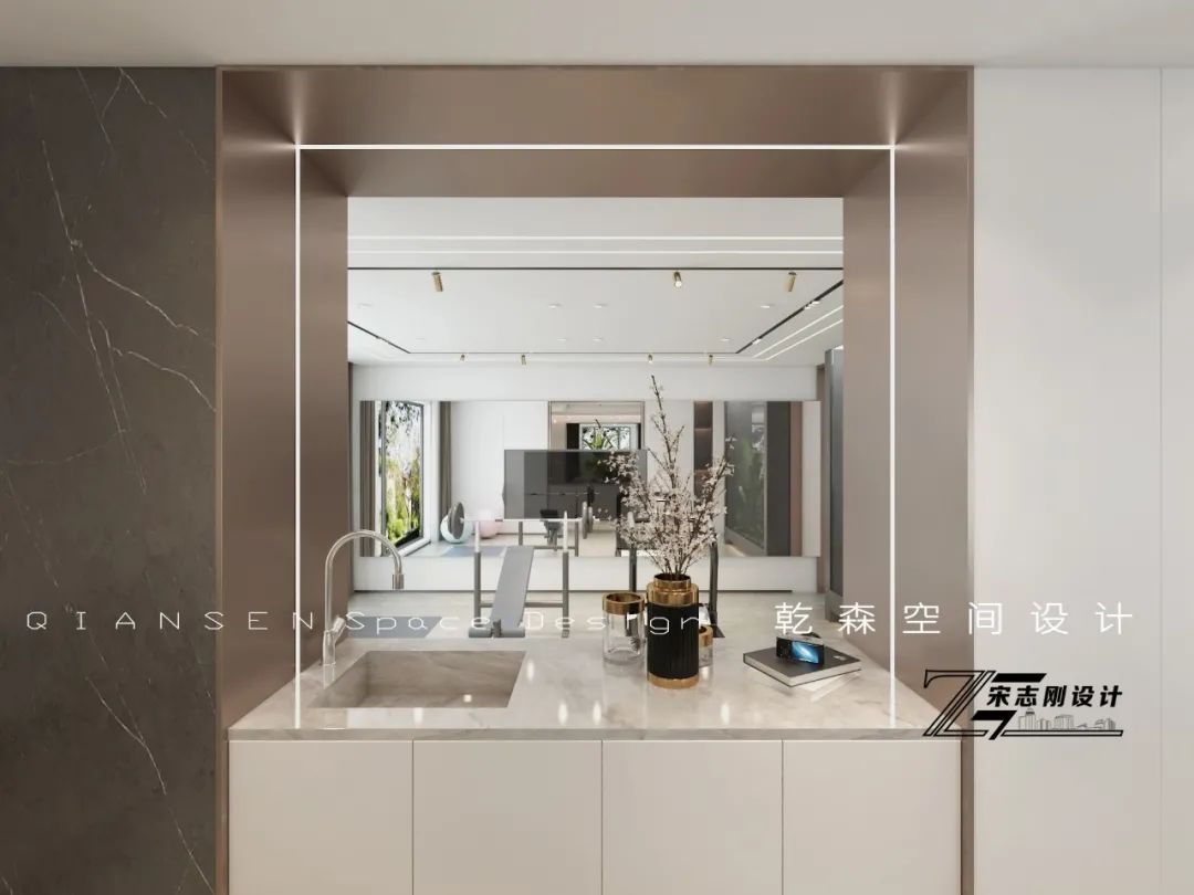 意式轻奢三江别墅丨乾森空间设计-37