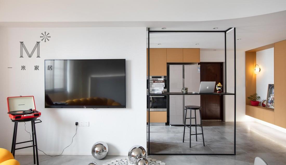 公寓丨【一米家居】新婚儿童摄影师夫妻的色彩之家-15