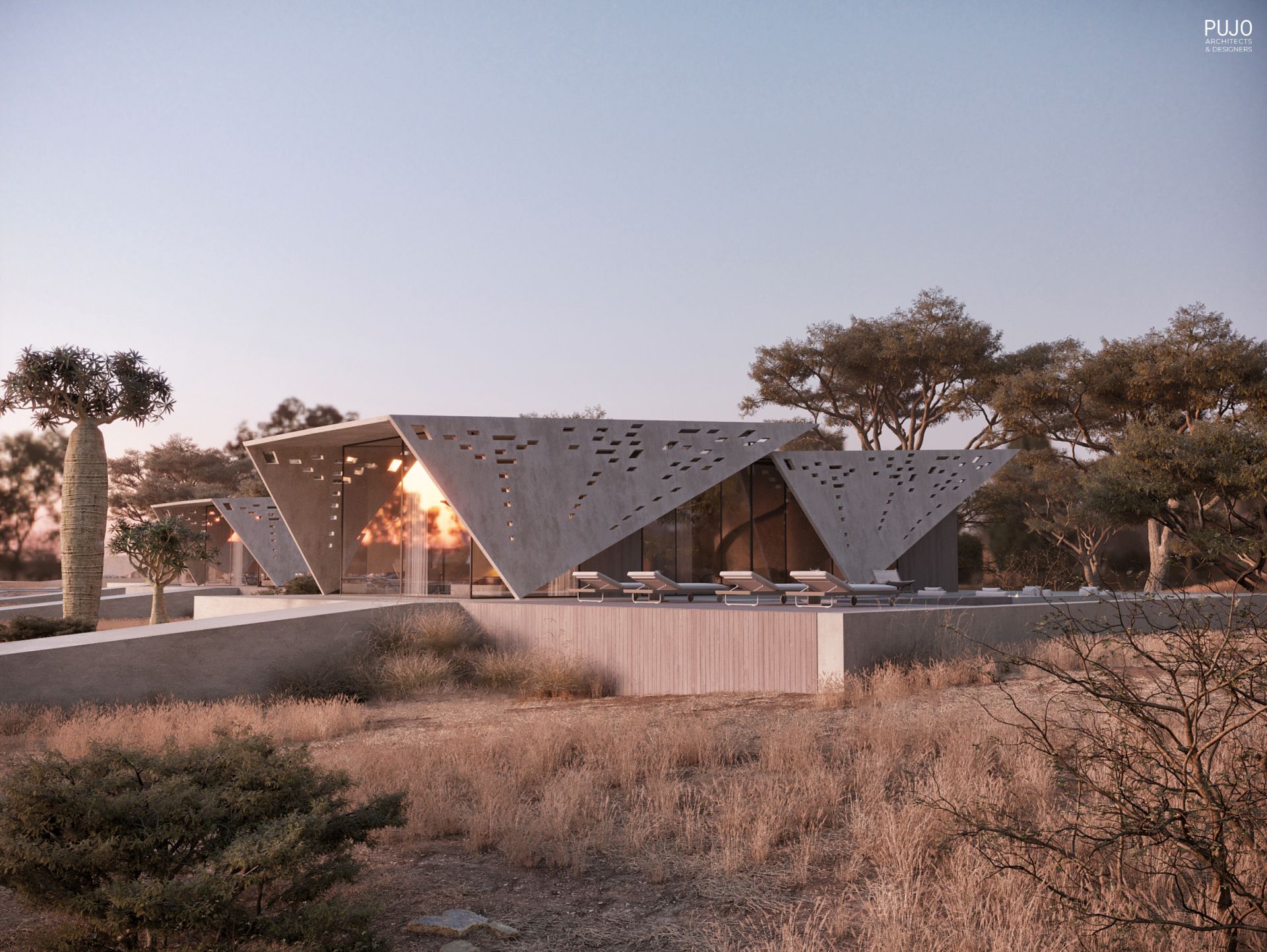 赞比西河岸边未来主义别墅设计丨赞比亚丨Pujo Architects & Designers-24