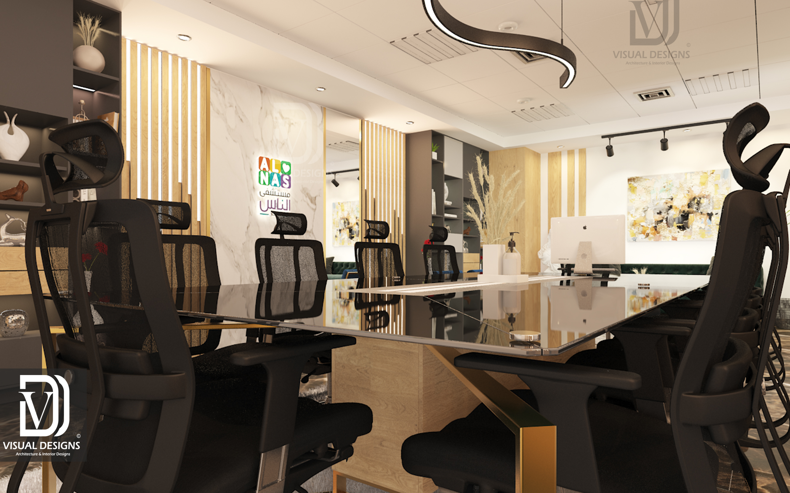 AlNAS 医院会议室室内设计丨埃及开罗-5