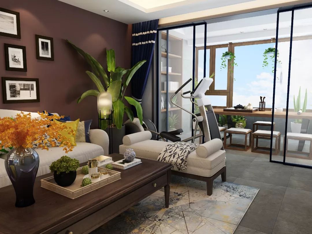 三代同堂的温馨美式之家——张蕾的“重彩”设计-9