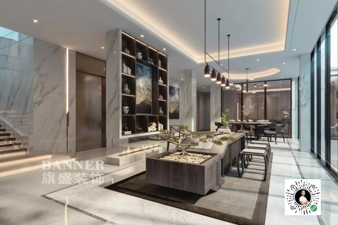 海南三亚 800㎡轻奢临海度假别墅，自然海景与室内设计完美融合-26