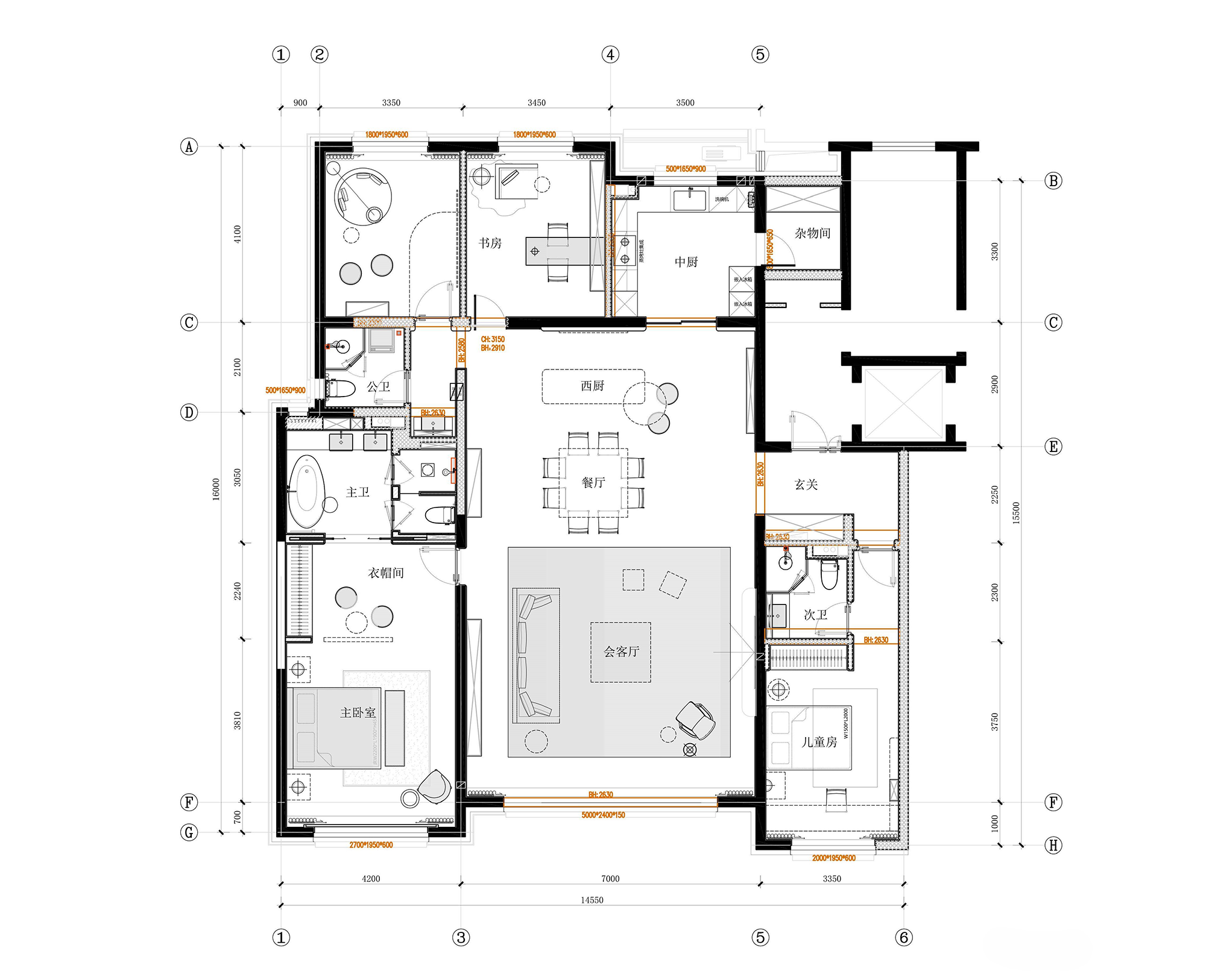 雅世东岸国际三期河景大宅精装样板间丨蒙古丨近境制作-40