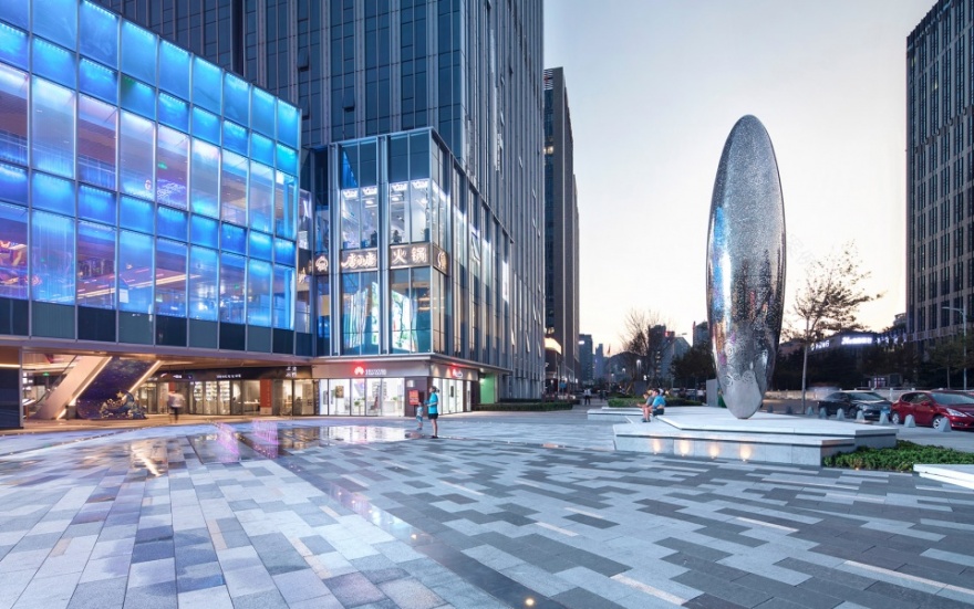 星光璀璨,南信青岛环球金融中心景观设计-36