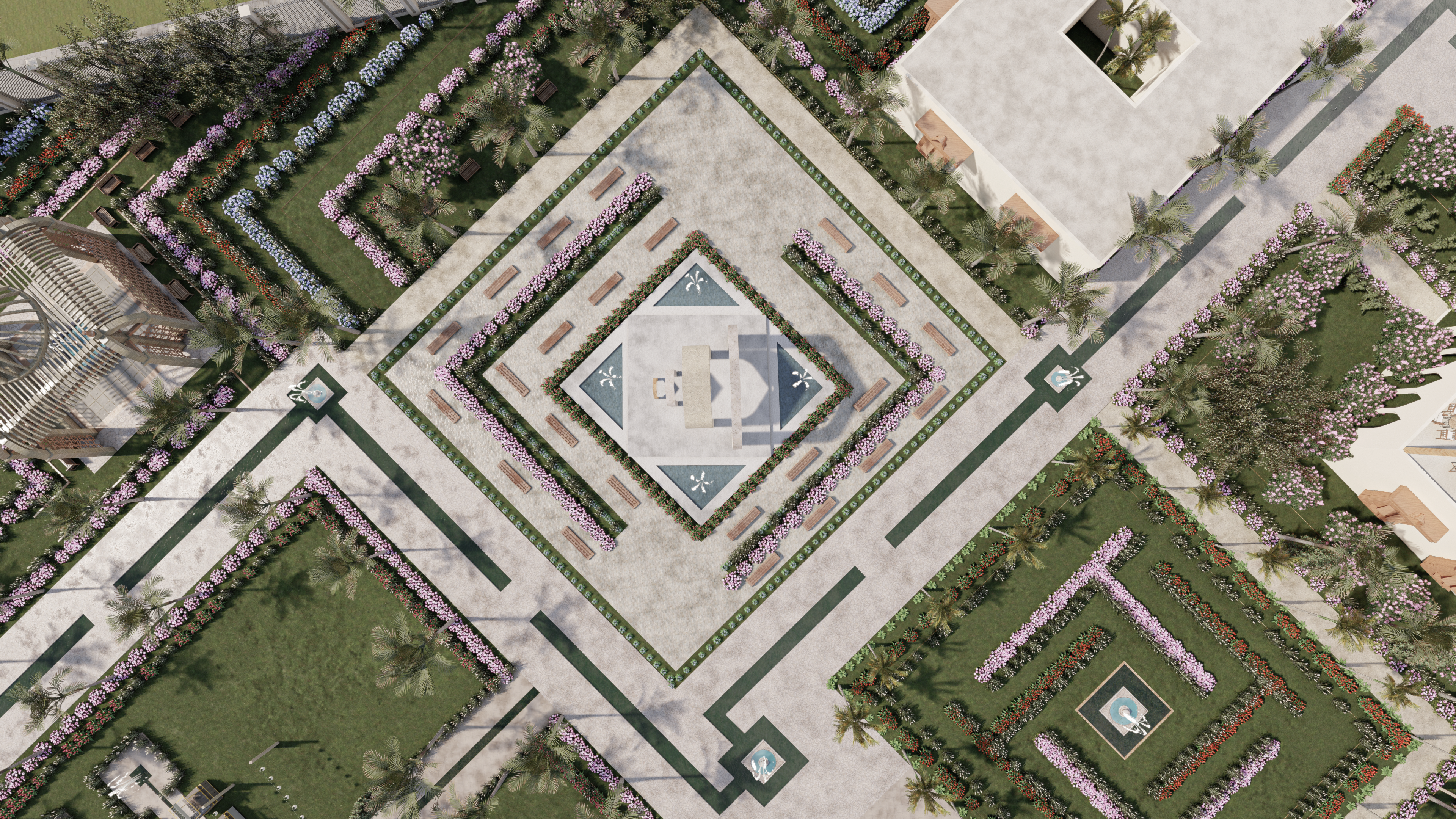 Alferdaws 现代伊斯兰公园丨曼苏拉大学美术学院建筑系-26