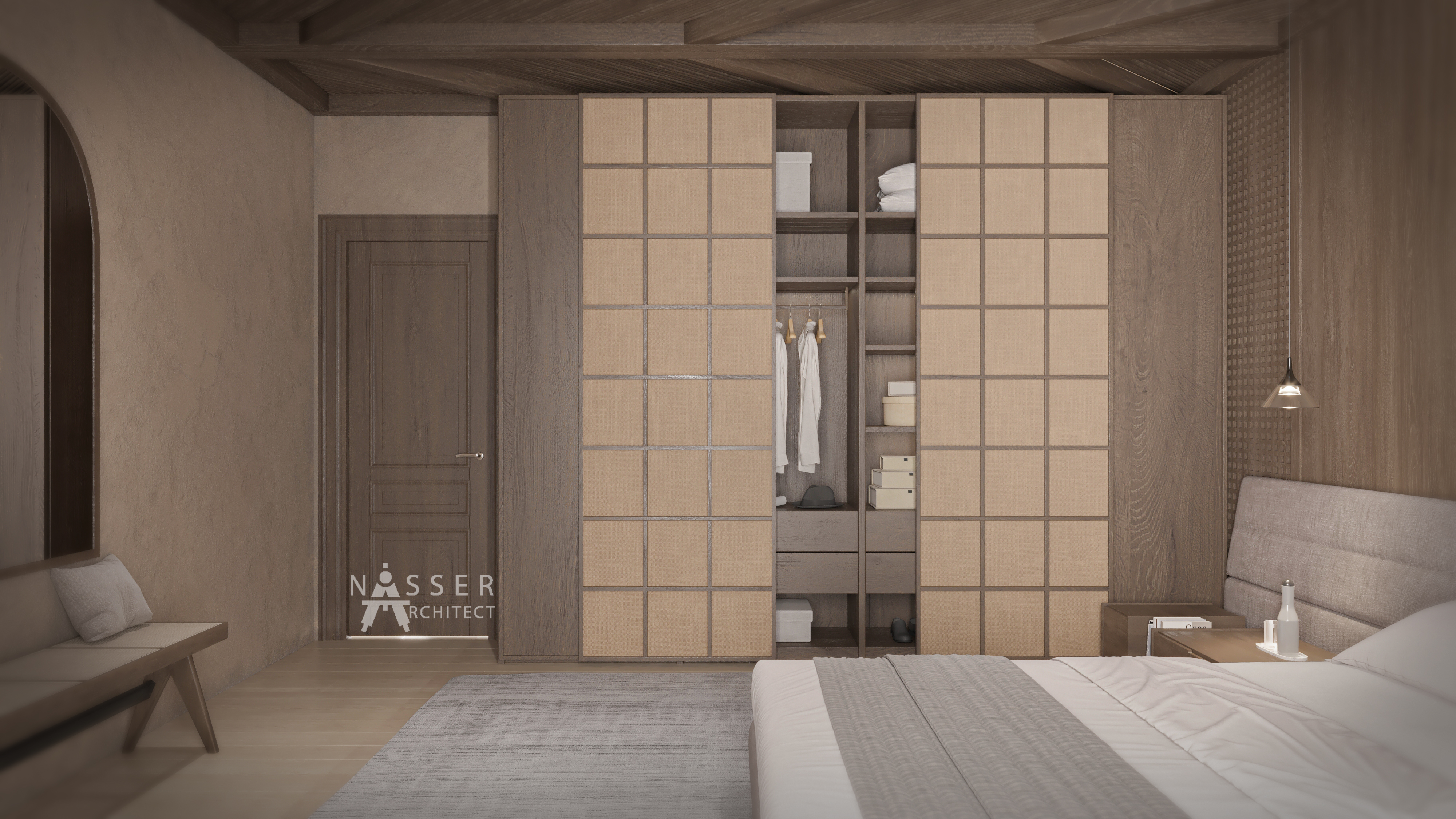 侘寂风格卧室丨埃及-6