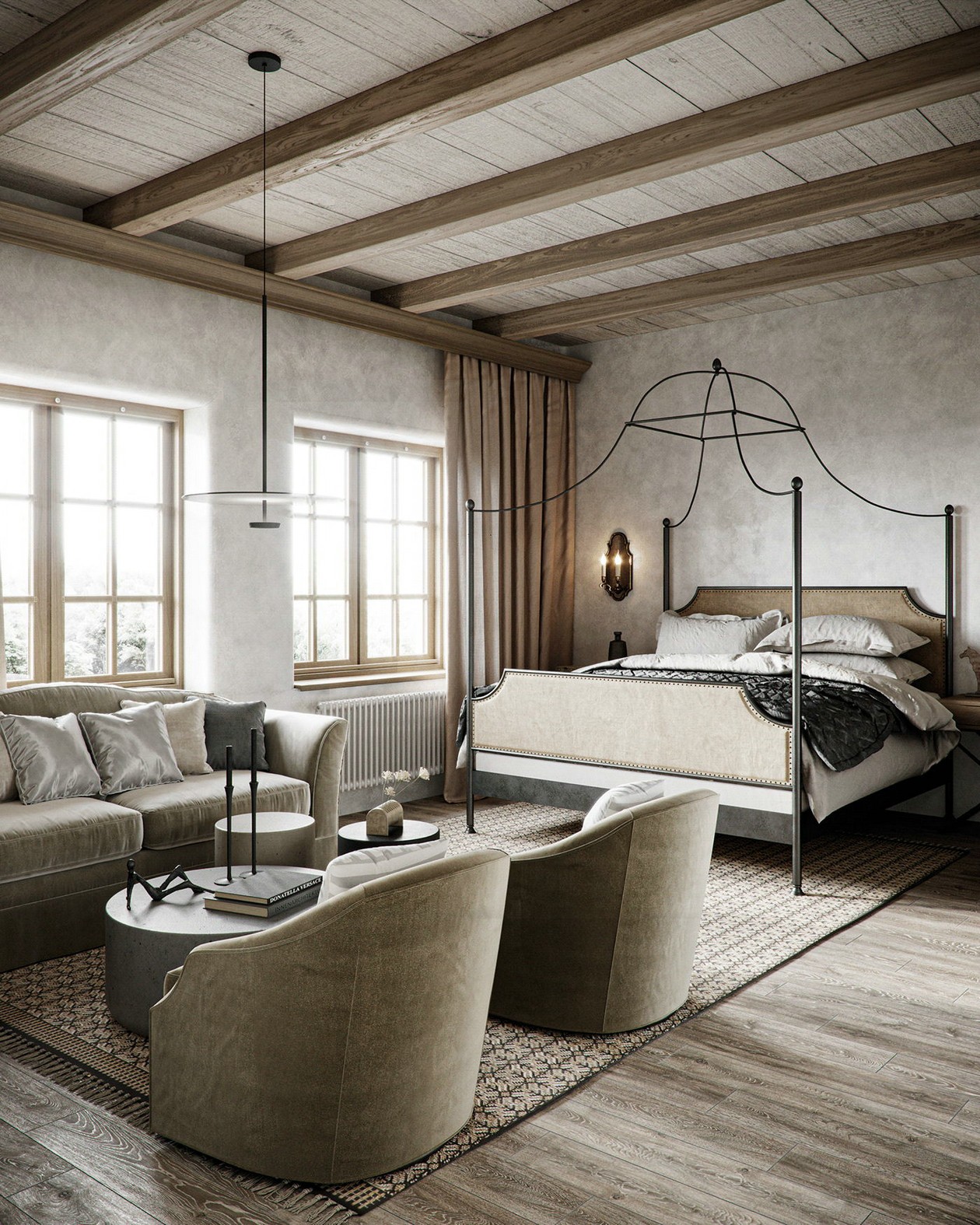 侘寂风复古平层-7