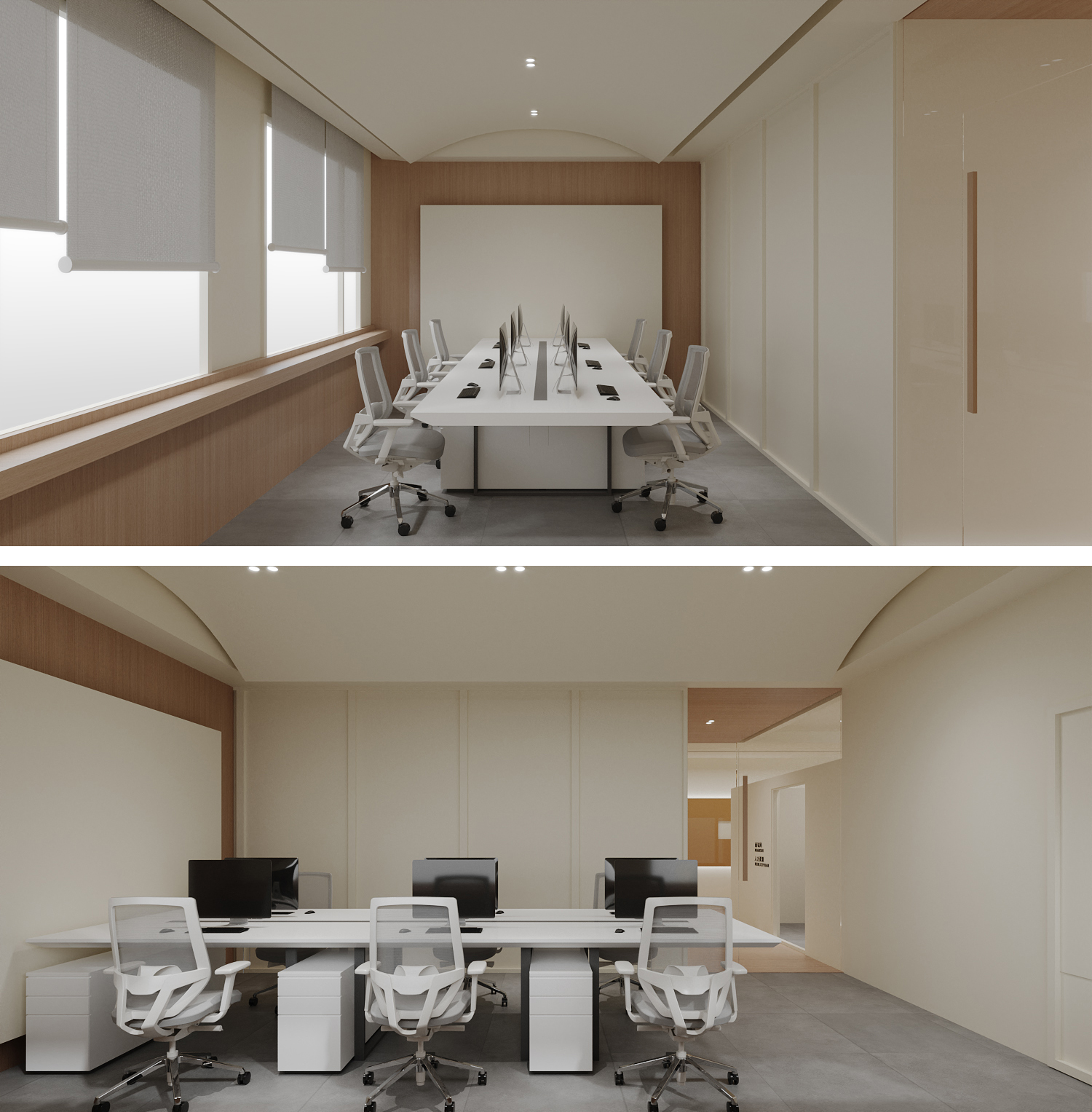 原木风办公室设计-4