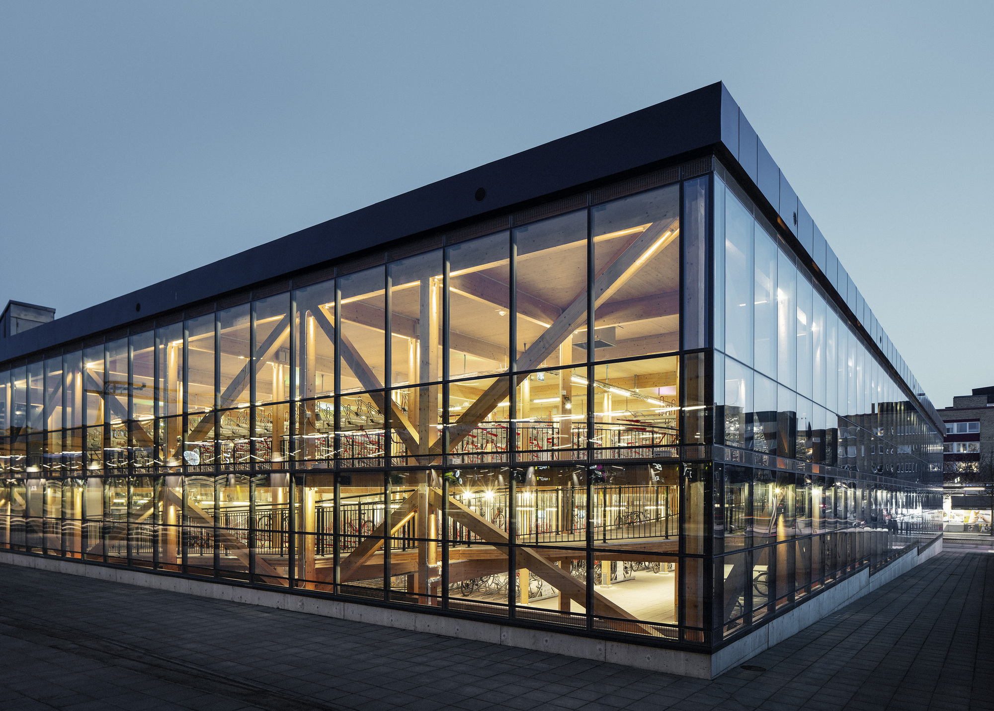 瑞典乌普萨拉中央车站自行车库丨Cecilia Öberg-22