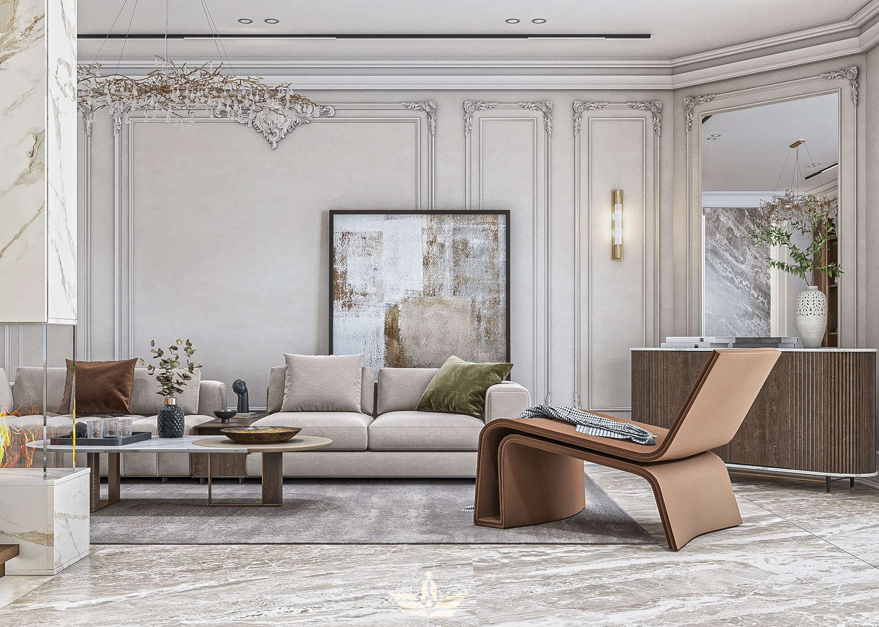 家庭起居室丨Sinam Studio-5