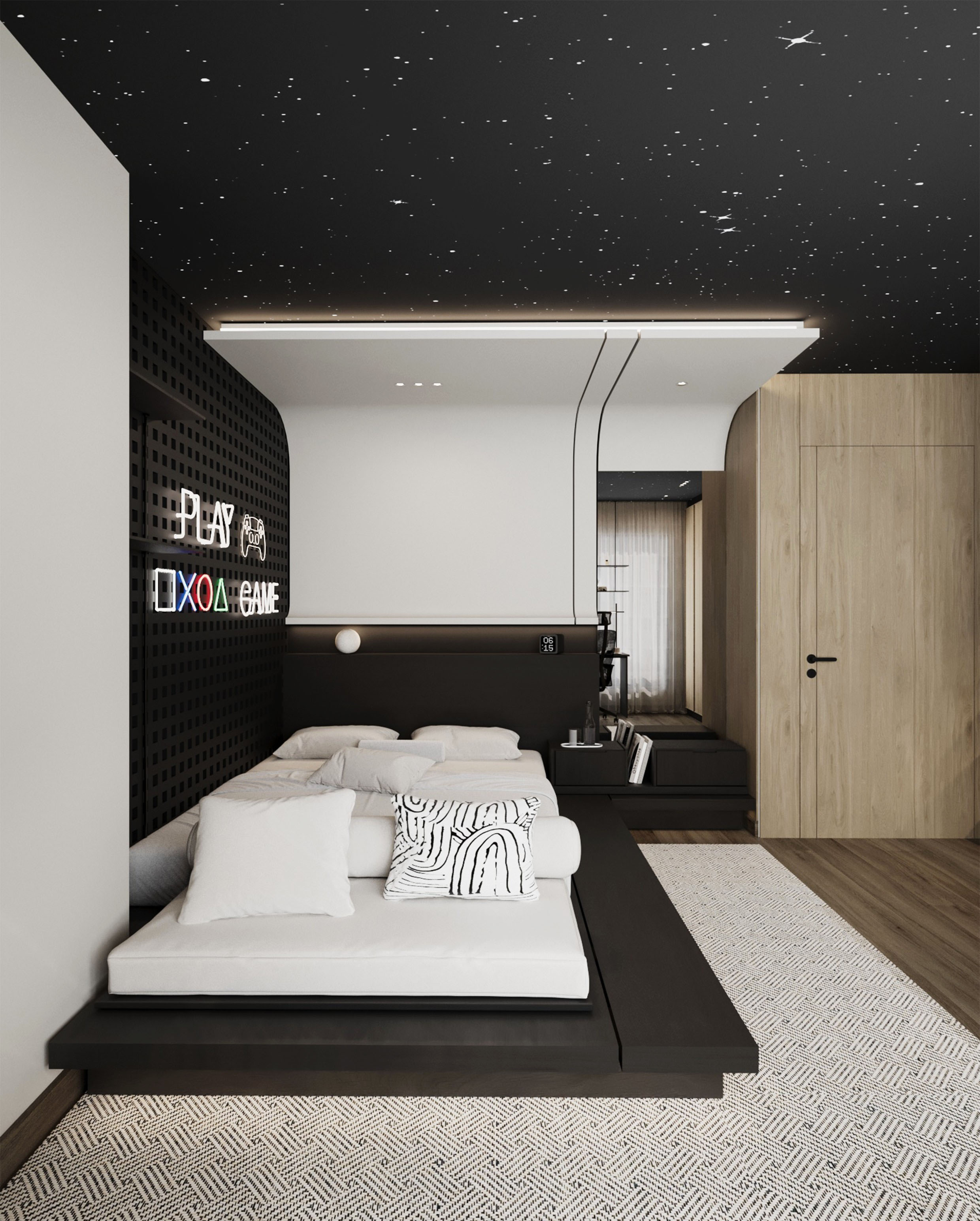 Gaming Bedroom Design（游戏卧室设计）丨Hammoud Architects-7