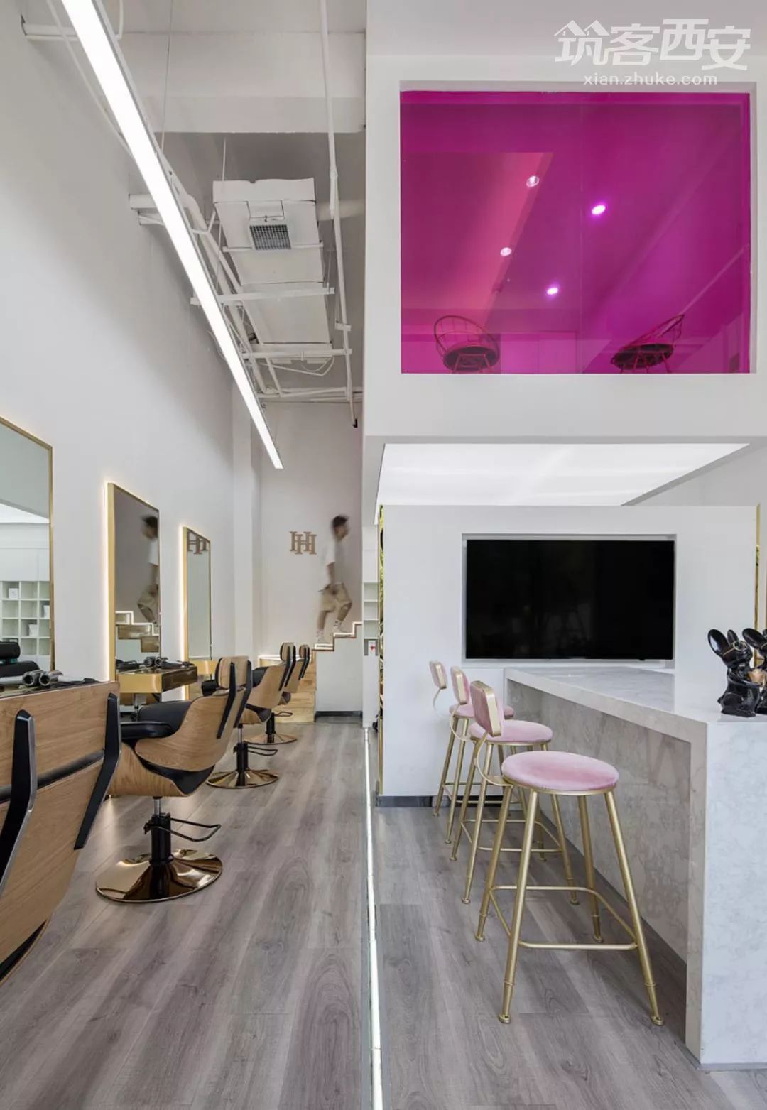 西安「禾里美发」盒子理发店,60㎡步步心机-52