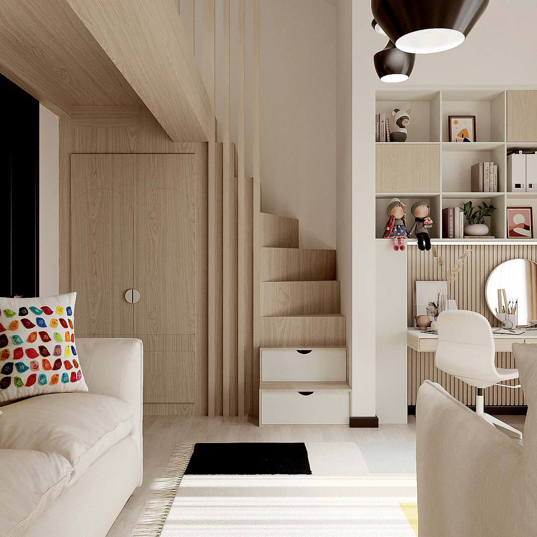 Мебель в карамельных тонах в детскую девочки от «Mamka™»-1