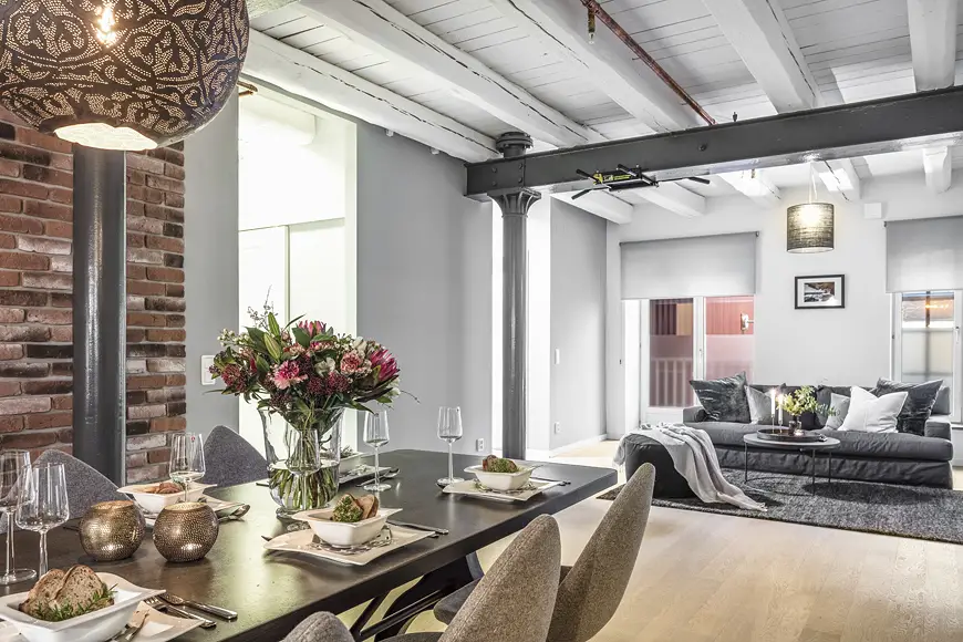 工业风 loft 公寓，演绎纽约时尚魅力-1
