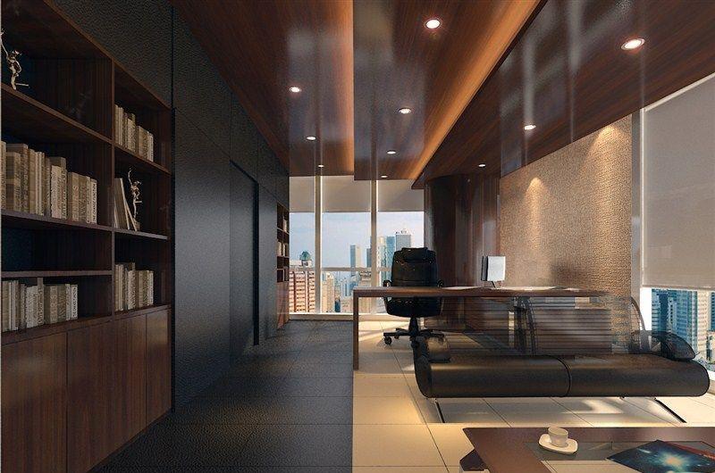 北京CBD现代简约办公空间设计-14