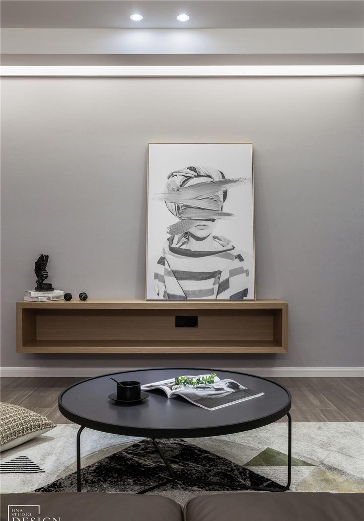 海航设计 | 130㎡手枪户型爆改,原木风打造温馨三合一空间-9