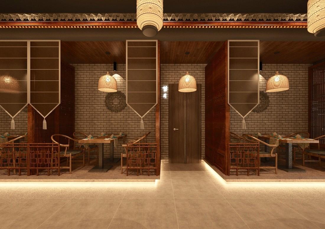 吕梁工装 | 微独立空间的中式复古情调-4