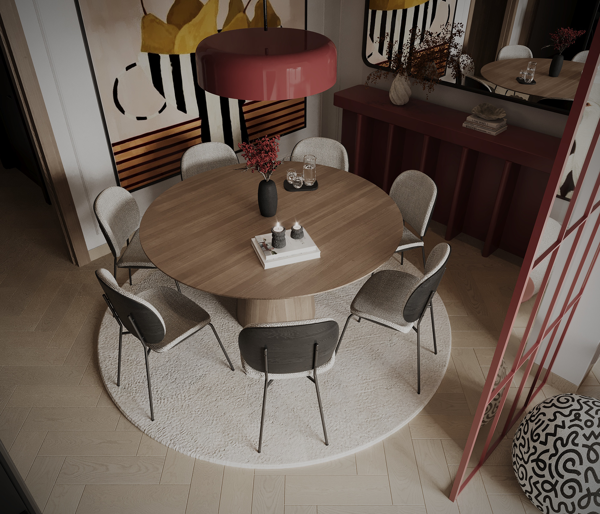 COZY LIVING AND DINING ROOM WITH ENTRANCE-24