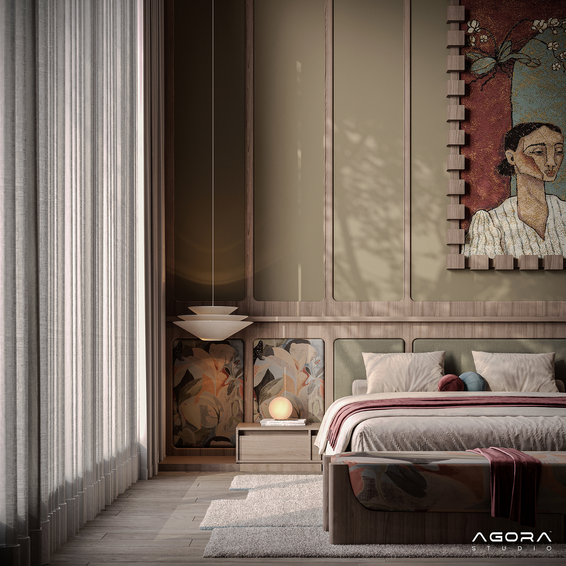 Artistic & Sophisticated 卧室-4