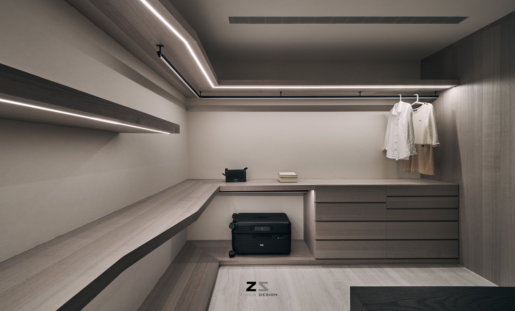 台中 L 宅 | 灰色调 Z 轴空间设计，双向沙发打造趣味动线-31