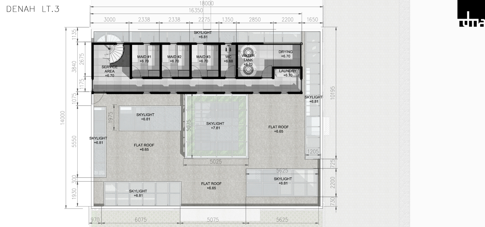 私密而明亮 | 印尼 Cube House 的现代设计-38