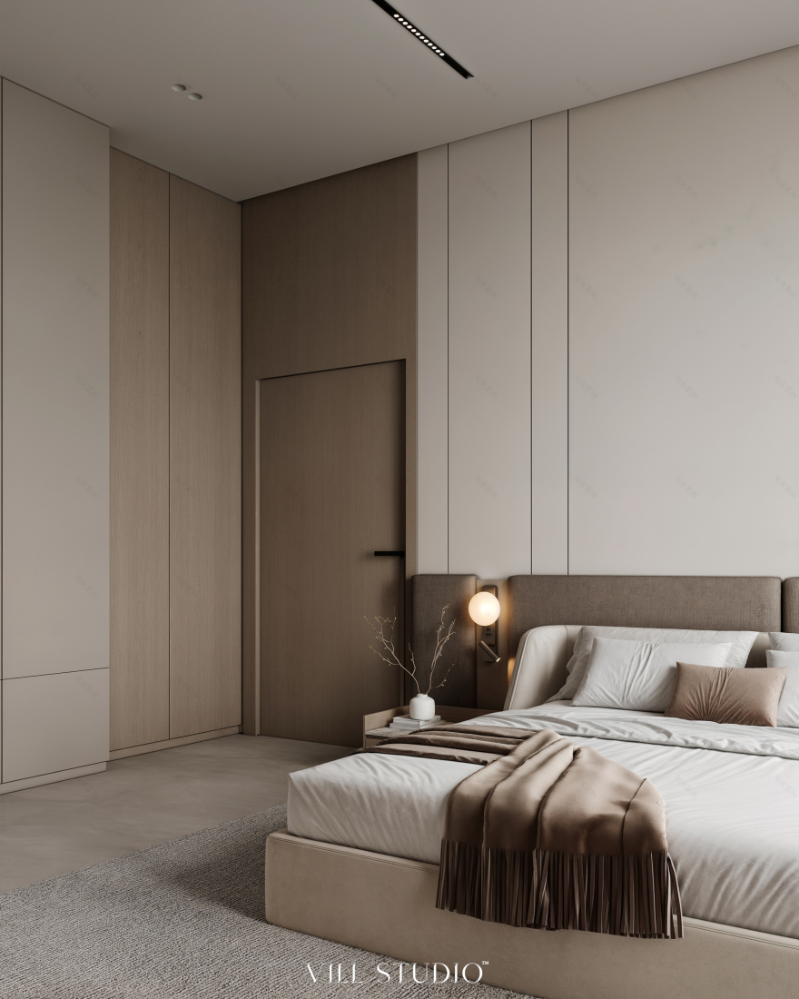 现代简约卧室设计·沙特阿拉伯王国(注:KSA 常见为沙特阿拉伯王国Kingdom of Saudi Arabia的缩写) 丨沙特阿拉伯丨Vill Studio™-15
