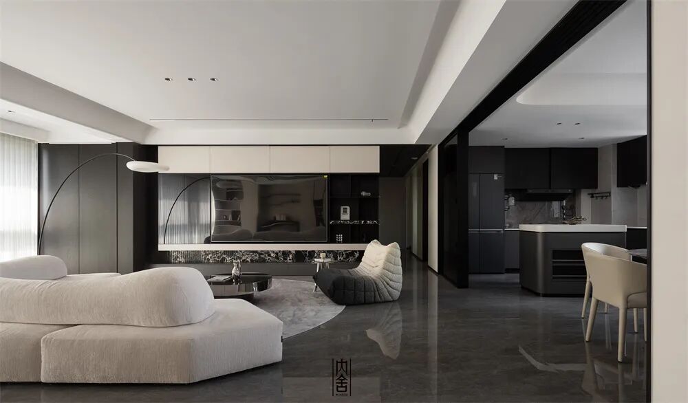 内舍软装丨228㎡现代意式风，不刻意奢华，以质感雅致实现高级感自由！-17