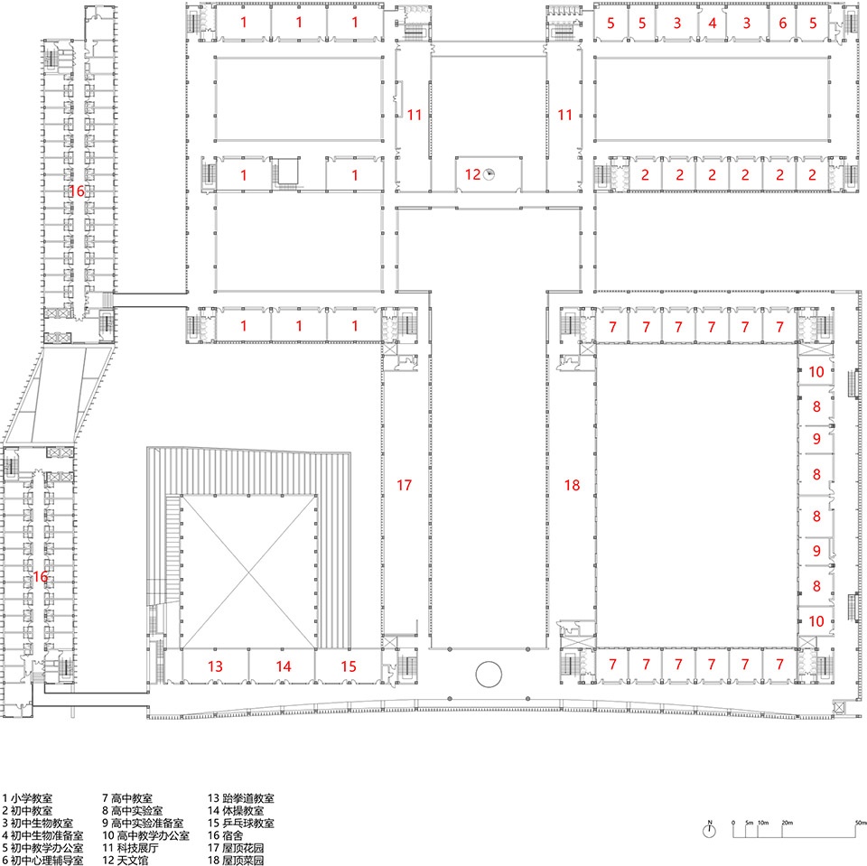 北京外国语大学附属杭州橄榄树学校丨言川建筑-75